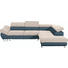 WOHNLANDSCHAFT in Textil Petrol, Beige - Chromfarben/Beige, Design, Textil/Metall (280/235cm) - Hom`in WOHNLANDSCHAFT in Textil Petrol, Beige - Chromfarben/Beige, Design, Textil/Metall (280/235cm) - Hom`in