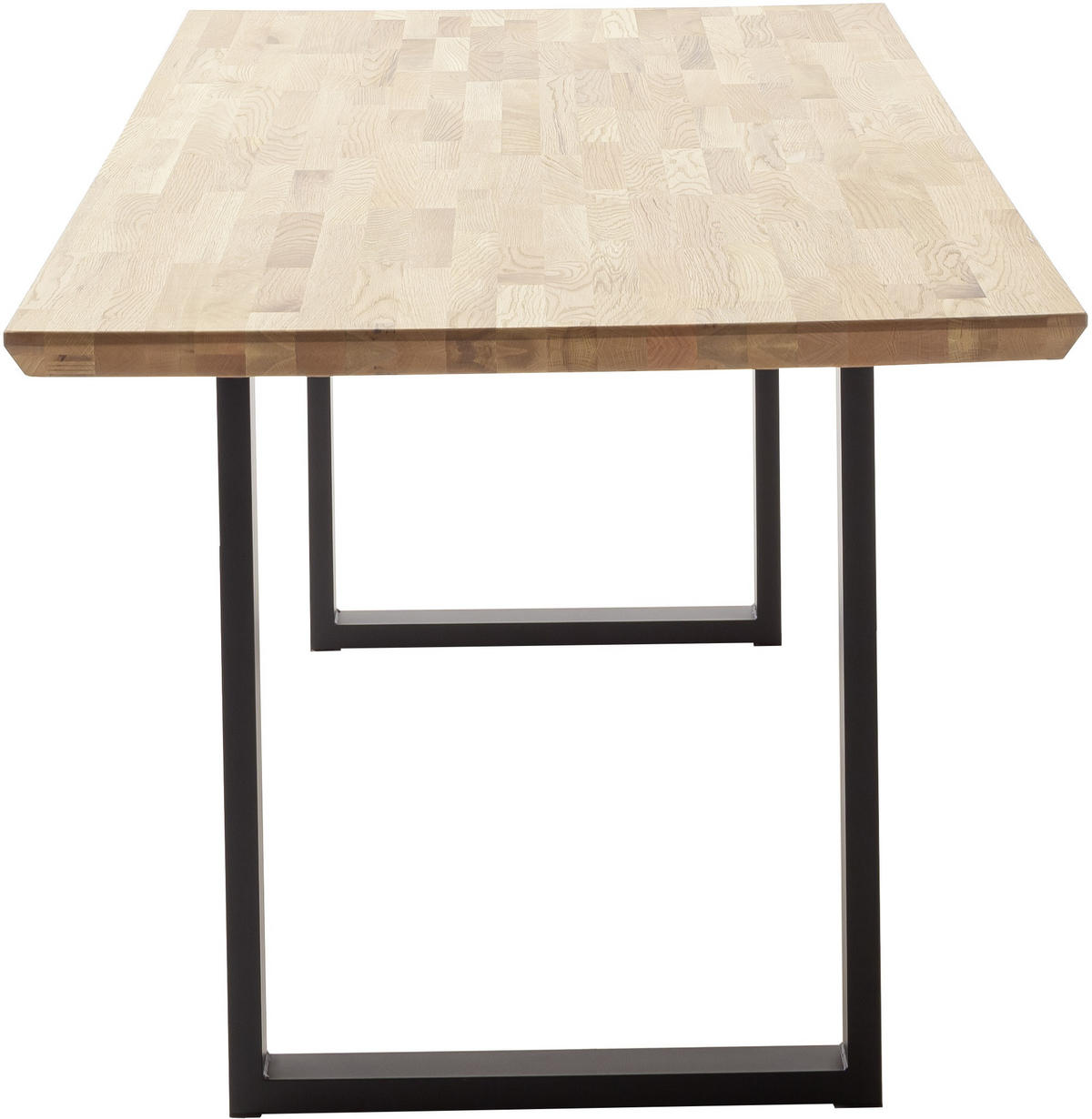 ESSTISCH in Holz 140/75/75 cm  - Wildeiche/Schwarz, Natur, Holz/Metall (140/75/75cm) - Carryhome