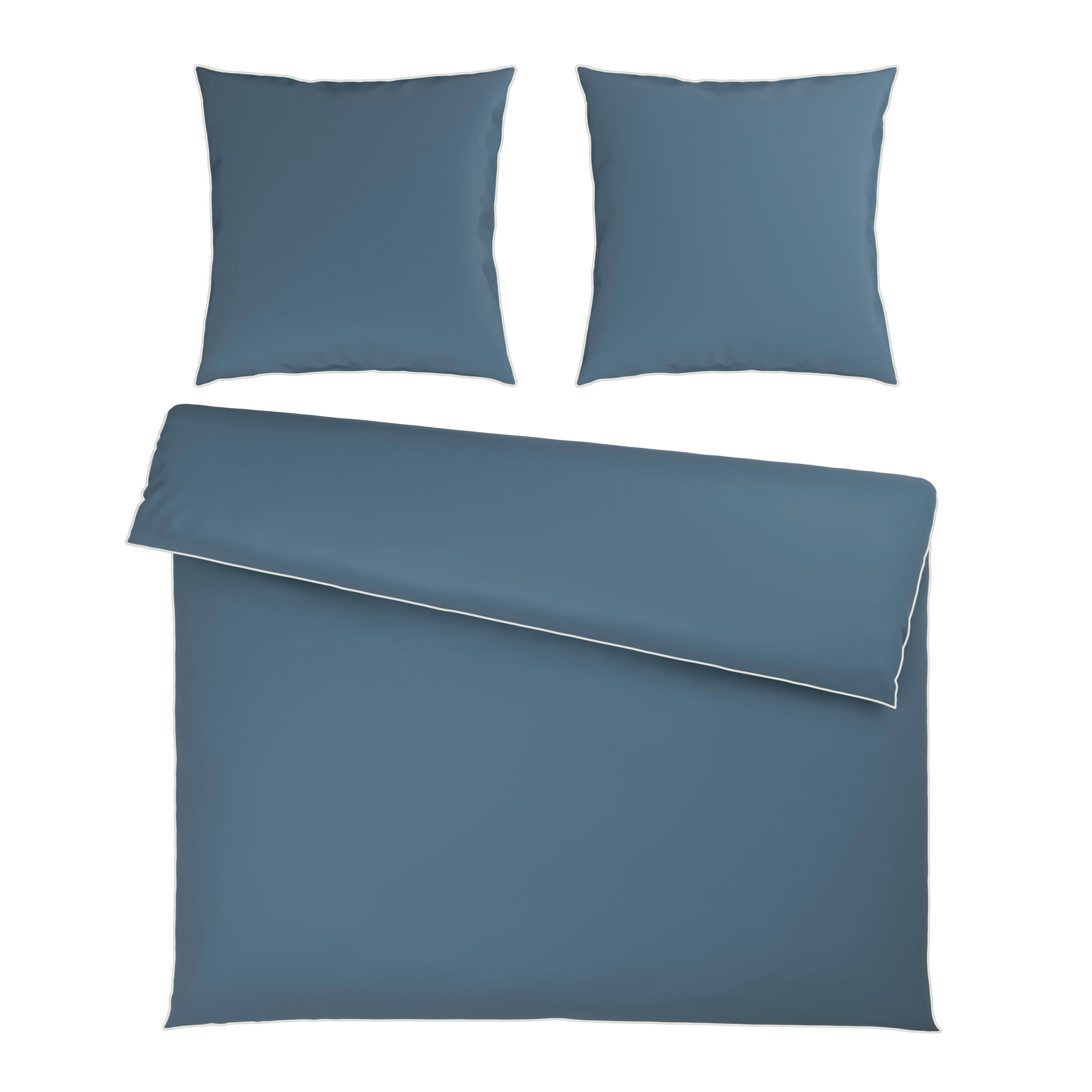 BETTWÄSCHE Calla Flachgewebe 200/200 cm  - Blau, Basics, Textil (200/200cm) - Dieter Knoll