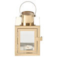LATERNE - Goldfarben, LIFESTYLE, Glas/Metall (10/15/10cm) - Ambia Home