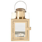 LATERNE - Goldfarben, LIFESTYLE, Glas/Metall (10/15/10cm) - Ambia Home