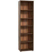 REGAL Dunkelbraun, Graubraun  - Dunkelbraun/Graubraun, Design, Holzwerkstoff (54/197,5/34,8cm)