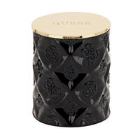 SVEČA - črna/visoki sijaj, Konvencionalno, steklo/naravni materiali (8,5/10cm) - Guess