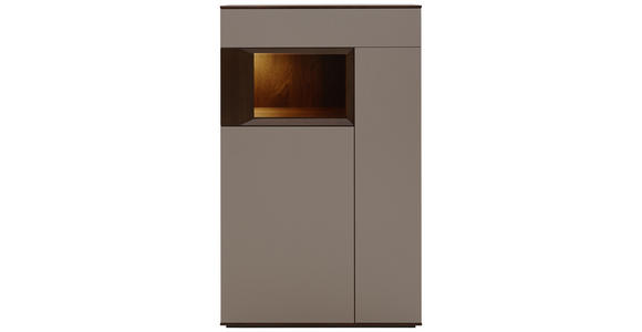 HIGHBOARD 90/145/37 cm - Titanfarben/Nussbaumfarben, Design, Holz/Holzwerkstoff (90/145/37cm) - Dieter Knoll