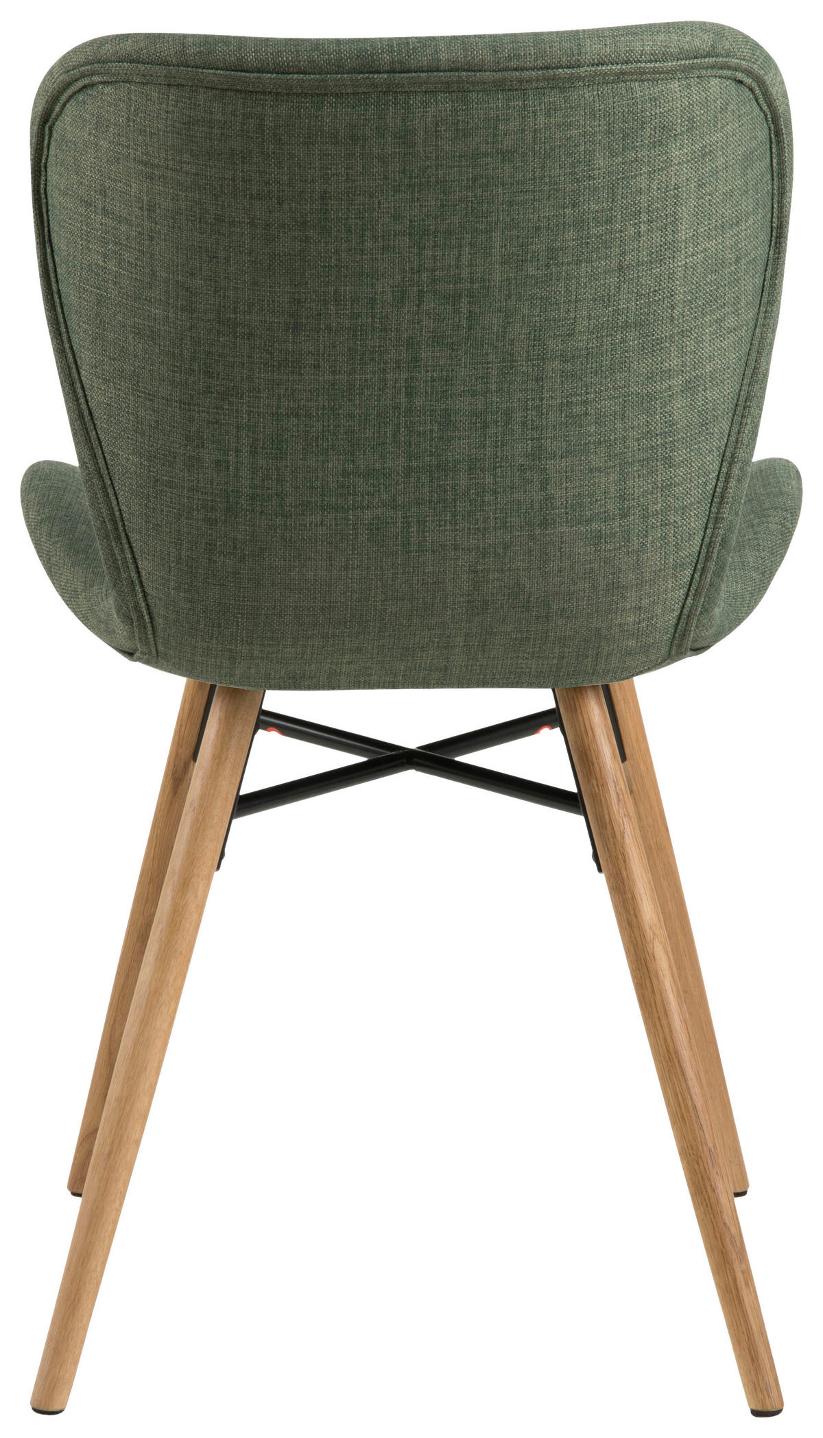 CHAISE  in  - vert/couleur de chêne, Lifestyle, textile/bois (47/82,5/53cm) - Livetastic