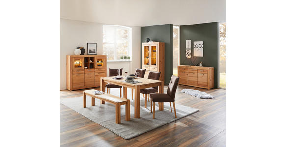 ESSTISCH Buchefarben rechteckig   - Buchefarben, KONVENTIONELL, Holz (160-240/90/76cm) - Linea Natura