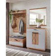 GARDEROBE  in 195/197/38 cm  - Wildeiche/Hellgrau, Design, Glas/Holz (195/197/38cm) - Novel