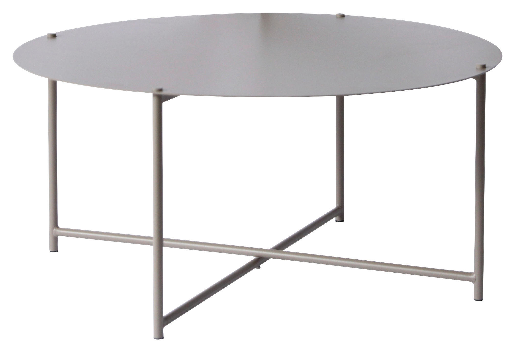 Xora KONFERENČNÍ STOLEK, šedohnědá, kov, 83/83/40 cm