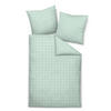 WENDEBETTWÄSCHE Giulietta Makosatin 135/200 cm  - Jadegrün/Weiß, Basics, Textil (135/200cm) - Janine