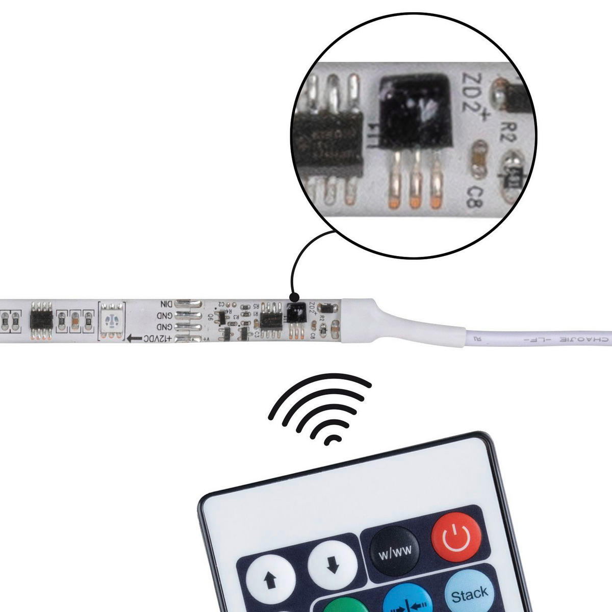 LED-STRIP SimpLED 500,0 cm   - Weiß, Basics, Kunststoff (500,0cm) - Paulmann