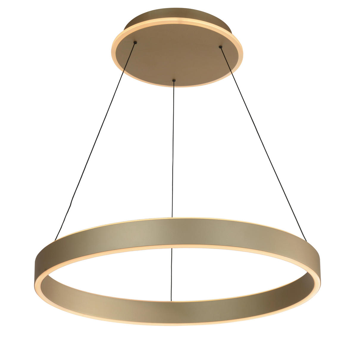 LED-PENDELLEUCHTE 60/150 cm  - Goldfarben, LIFESTYLE, Kunststoff/Metall (60/150cm)