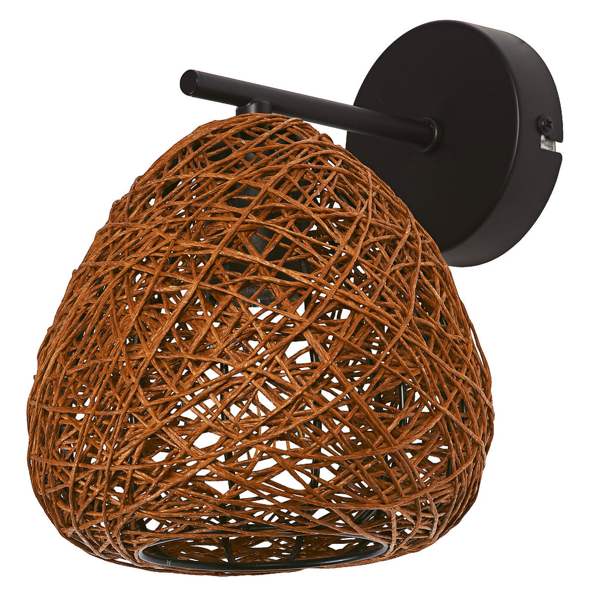 WANDLEUCHTE 16/18,6/21 cm   - Beige, Natur, Papier/Metall (16/18,6/21cm) - Ledvance