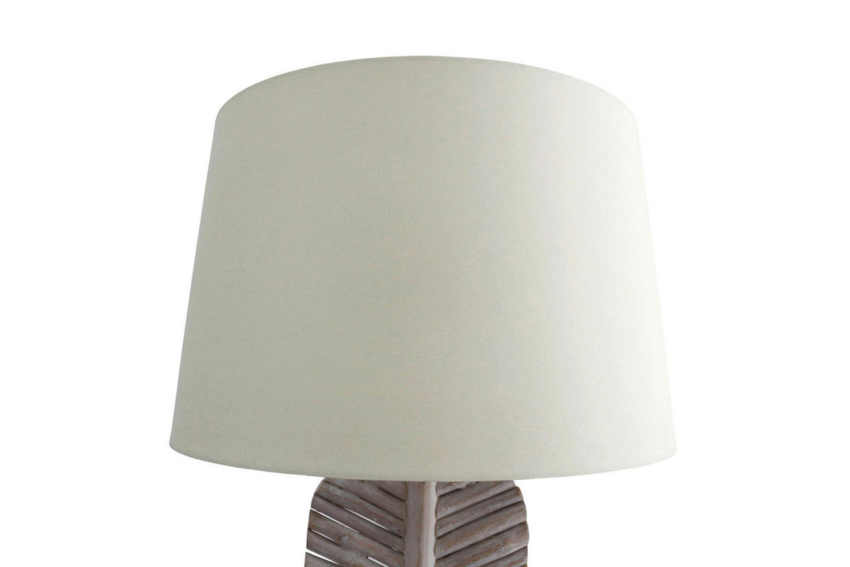 STEHLEUCHTE  40/175/30 cm   - Weiß, Design, Holz/Textil (40/175/30cm) - P & B