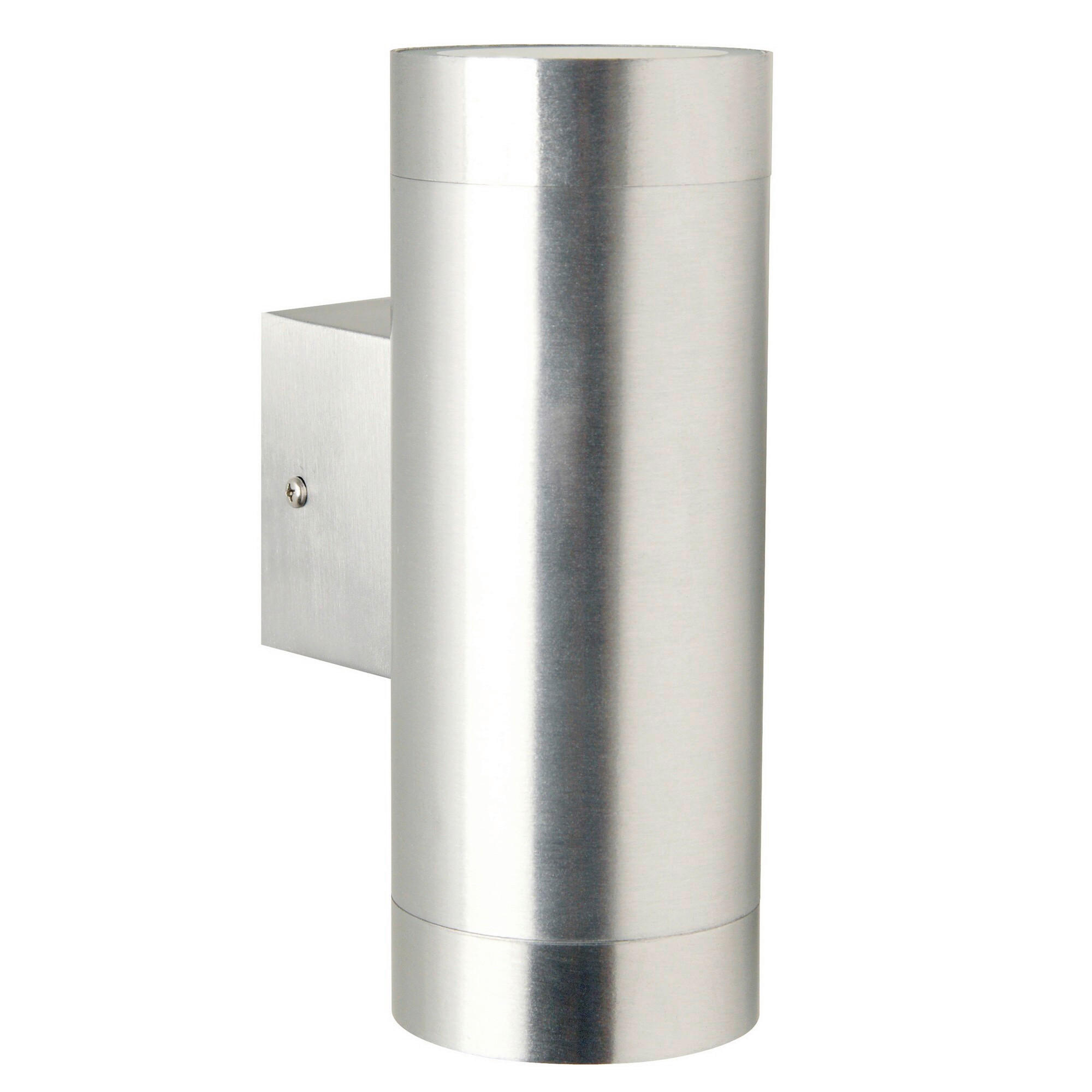 AUßENWANDLEUCHTE 7,6/19 cm   - Alufarben, Design, Metall (7,6/19cm) - Nordlux