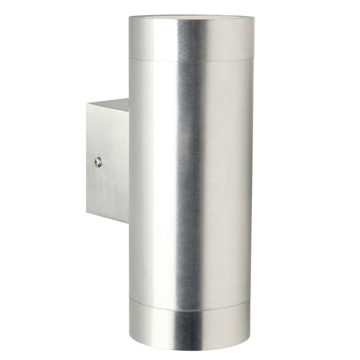 AUßENWANDLEUCHTE 7,6/19 cm   - Alufarben, Design, Metall (7,6/19cm) - Nordlux