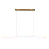 LED LUSTER    120,5/2/200 cm    - zlatna, Osnovno, metal (120,5/2/200cm)