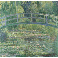 ALUMINIUMBILD Landschaft & Natur, Bäume, Blumen, Brücken, Stege, Wasser  - Basics, Metall (37/37/2cm)