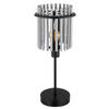 STOLNÍ LAMPA, E14, 15/37,5 cm  - šedá/černá, Trend, kov/sklo (15/37,5cm)