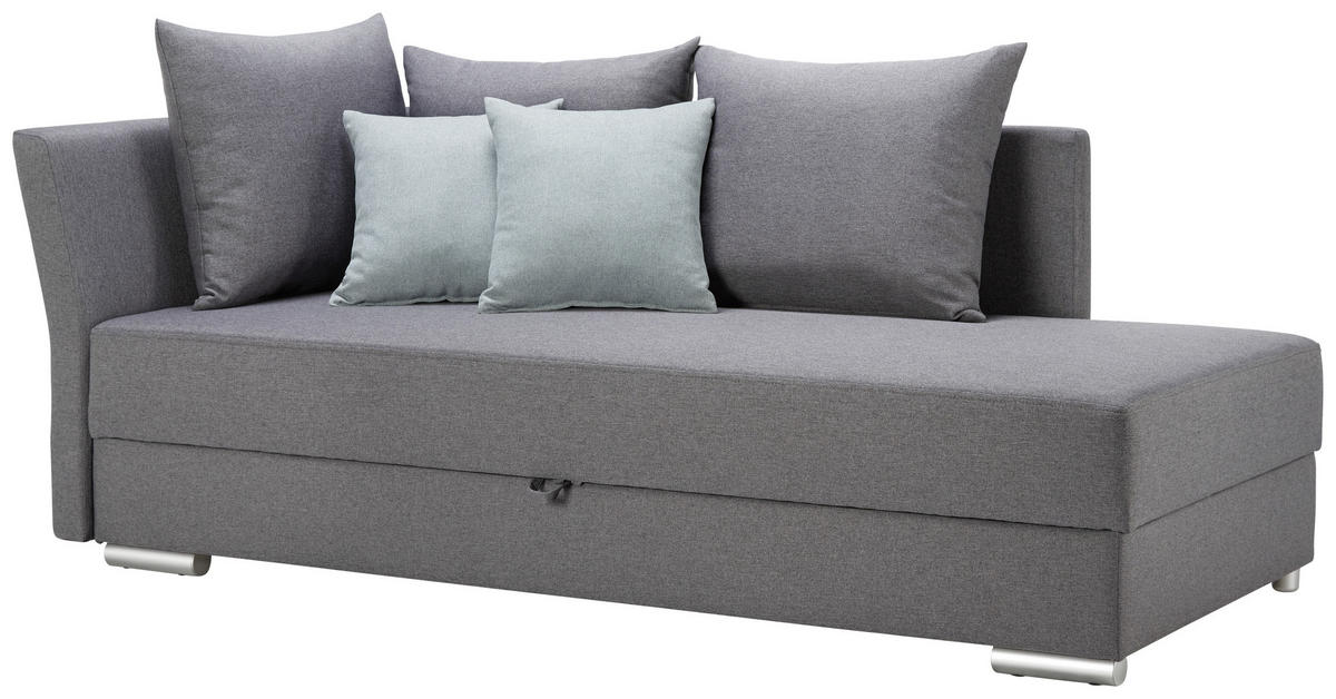 HEVERŐ textil antracit  - krómszínű/mentazöld, Design, műanyag/textil (220/93/100cm) - Xora