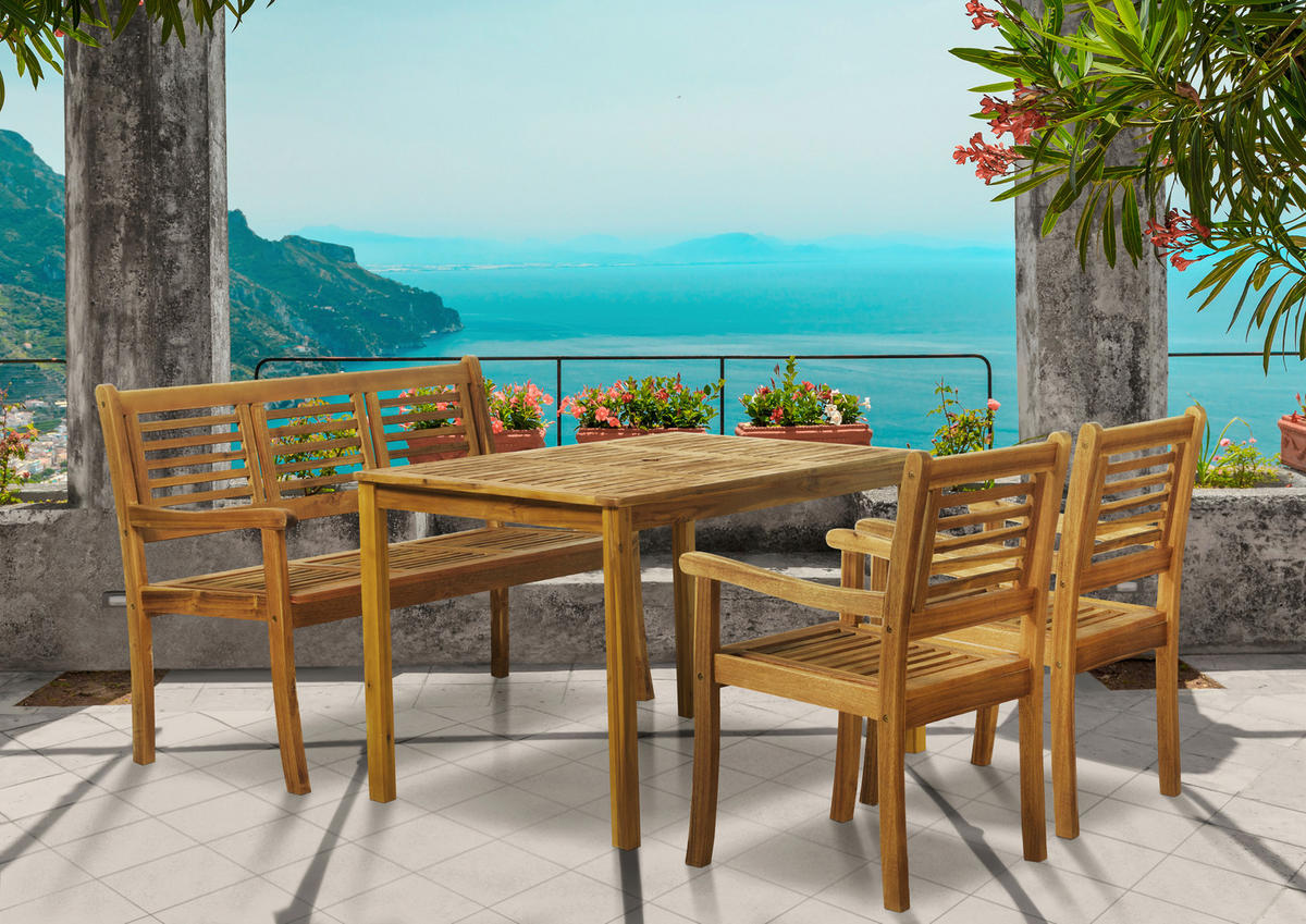 GARTENTISCH 135/80/74 cm Holz rechteckig  - Naturfarben, Natur, Holz (135/80/74cm) - Livetastic