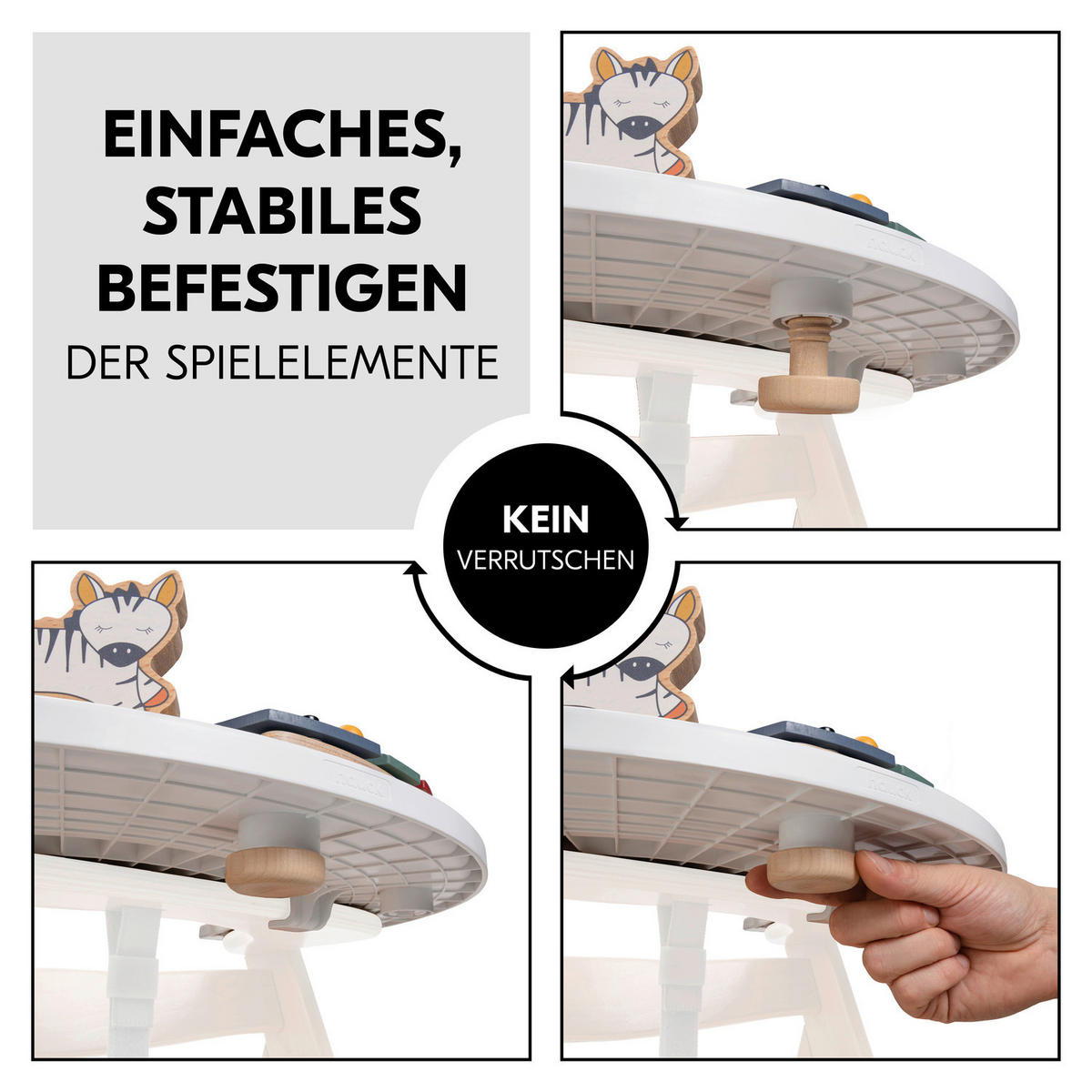ESS- UND SPIELBRETT Alpha Play Music Set  - Multicolor/Naturfarben, Basics, Holz/Kunststoff (58/43/12,5cm) - Hauck