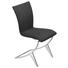 STUHL in Metall, Leder Schwarz, Chromfarben - Chromfarben/Schwarz, Design, Leder/Metall (46/92/62cm) - Bacher STUHL in Metall, Leder Schwarz, Chromfarben - Chromfarben/Schwarz, Design, Leder/Metall (46/92/62cm) - Bacher