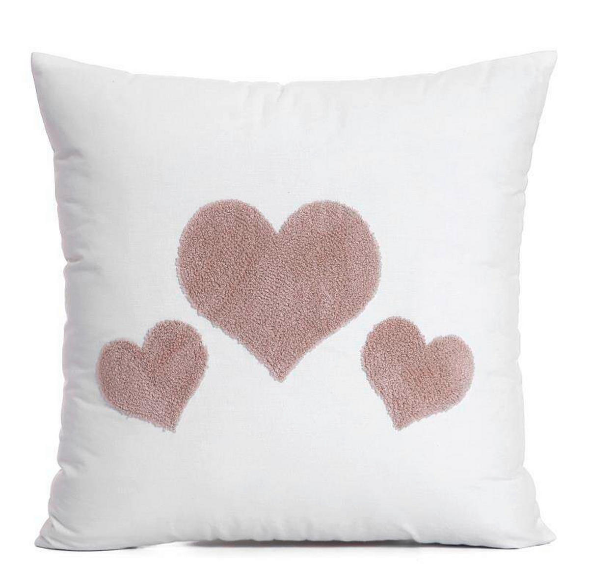 POTAH NA POLŠTÁŘ  40/40 cm - pink, Basics, textil (40/40cm) - Patinio
