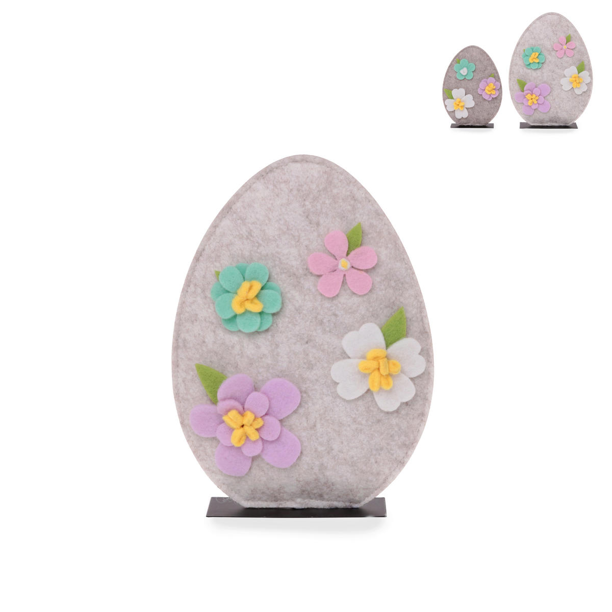 DEKOEI - Flieder/Hellgrau, LIFESTYLE, Textil/Metall (18/4,5/27cm)