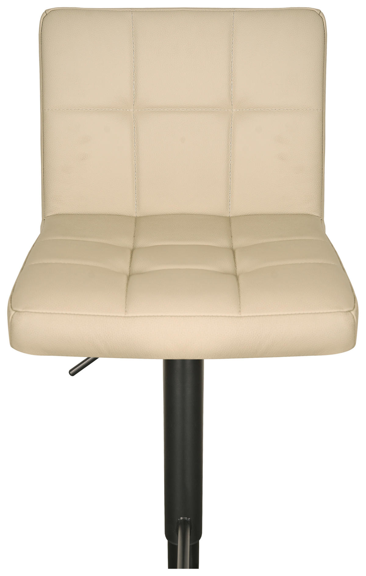 BARHOCKER in Schwarz, Beige  - Beige/Schwarz, MODERN, Leder/Metall (43/92/113/51,5cm) - Livetastic