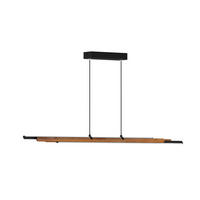 LED-HÄNGELEUCHTE 100/10/120 cm  - Weiß, Natur, Kunststoff (100/10/120cm) - Novel