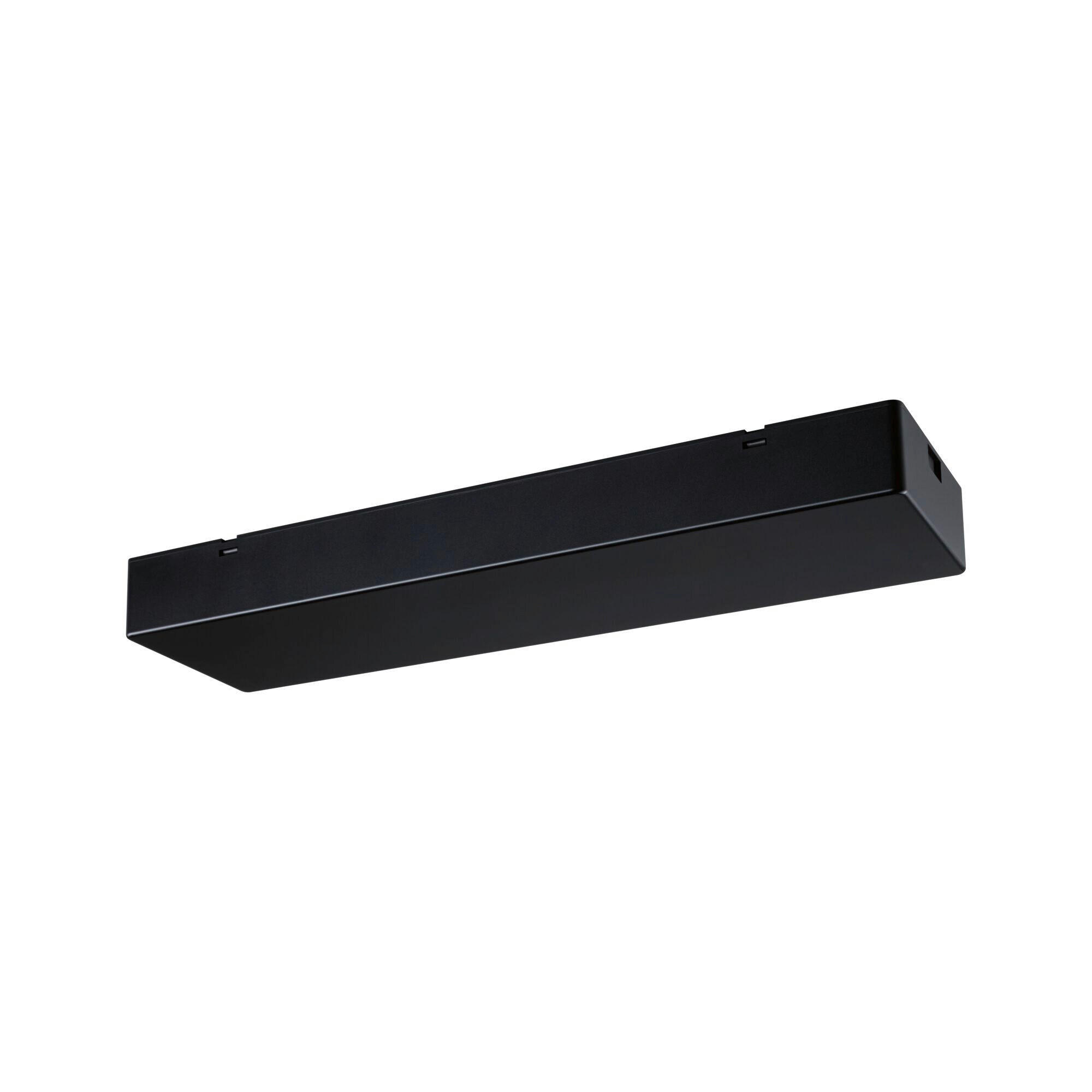 SCHIENENSYSTEM-EINSPEISER Linion 36,5/10/4 cm  - Schwarz, Basics, Kunststoff (36,5/10/4cm) - Paulmann