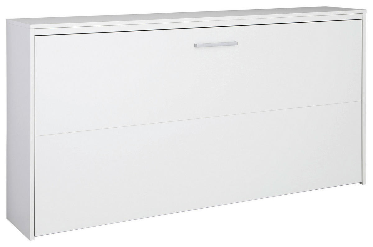 SKÅPSÄNG i trämaterial vit  - mörkgrå/vit, Modern, metall/trämaterial (90/200cm) - Rauch Möbel