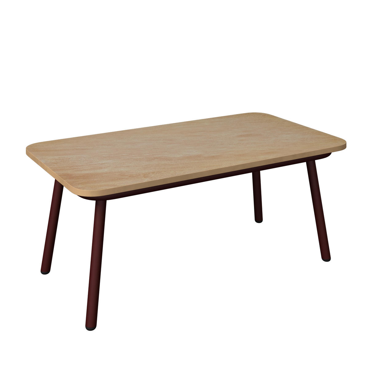 Set Lounge 4 piese  255/165 cm   - crem/roșu burgund, Modern, plastic/metal (255/165cm) - Ambia Garden