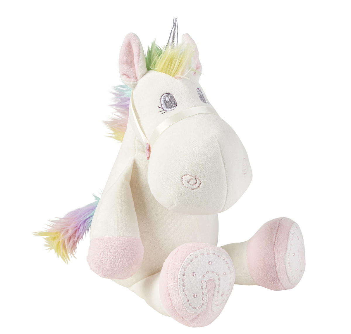 PLIŠASTA ŽIVAL - roza/bela, Basics, tekstil (25cm) - My Baby Lou