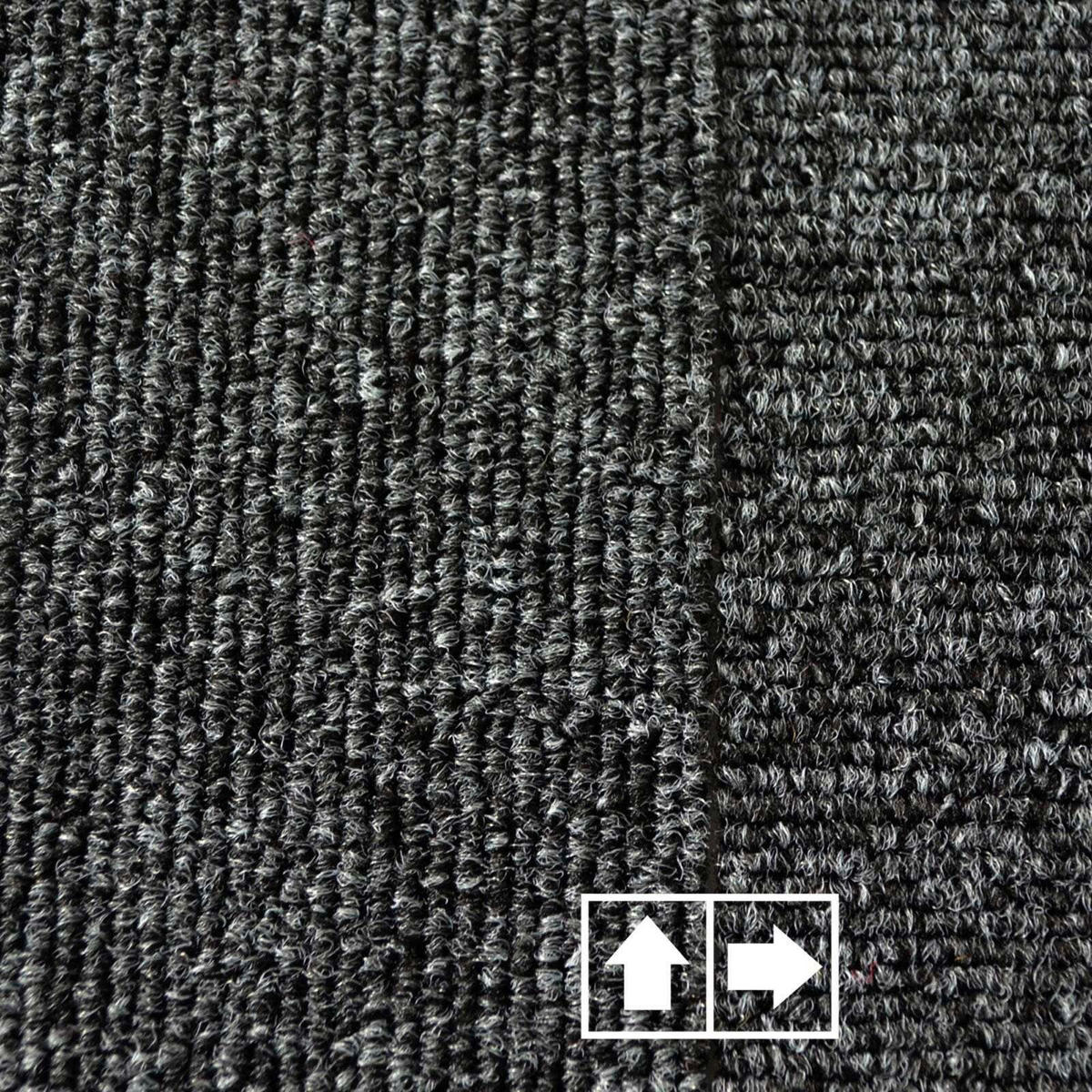 TEPPICHFLIESE - Dunkelgrau, Basics, Kunststoff/Textil (50/50cm) - Esposa
