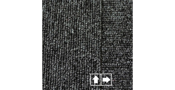 TEPPICHFLIESE - Dunkelgrau, Basics, Kunststoff/Textil (50/50cm) - Esposa