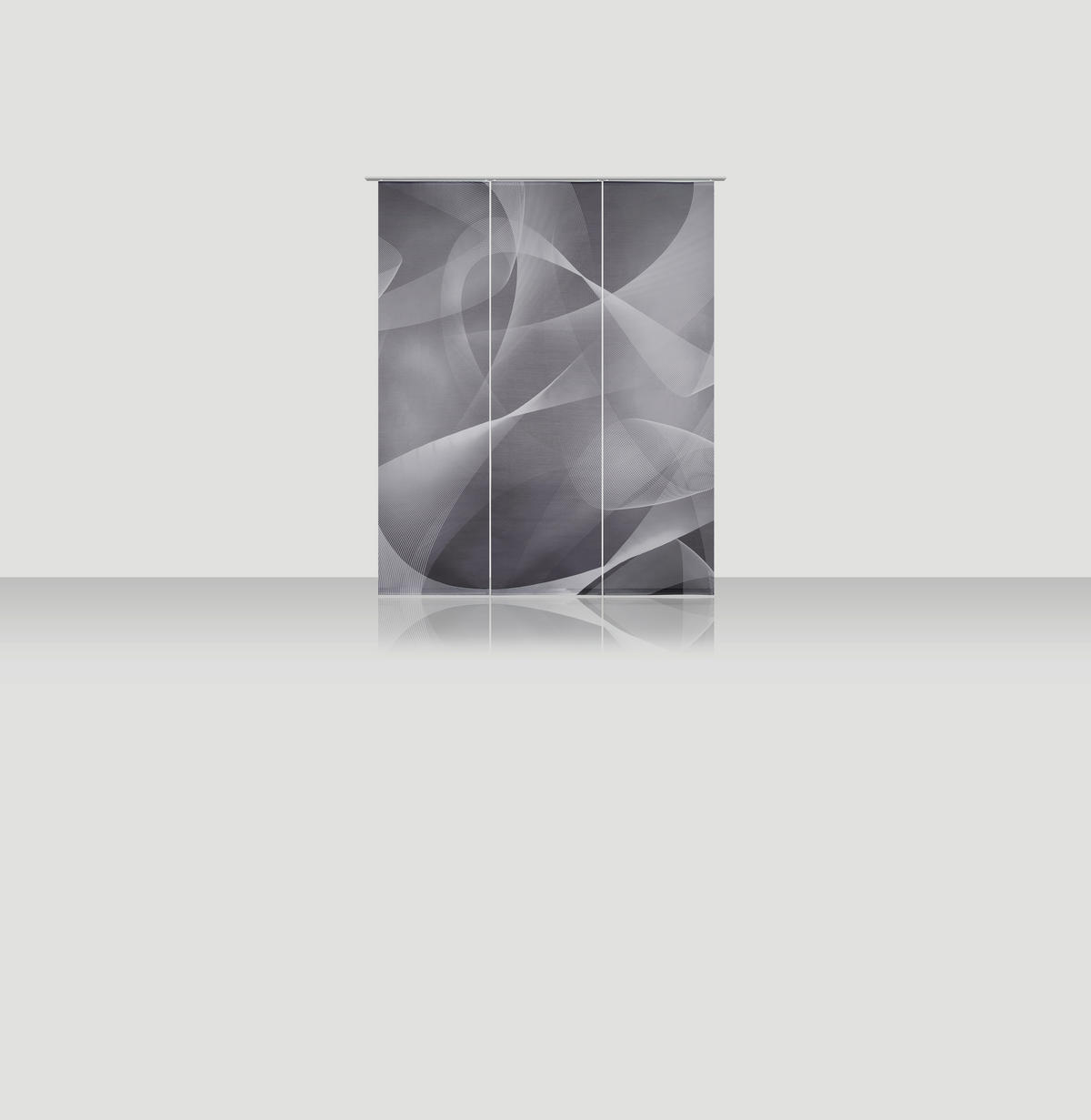 PANELGARDIN  - silver/antracit, Design, textil (60/245cm) - Novel