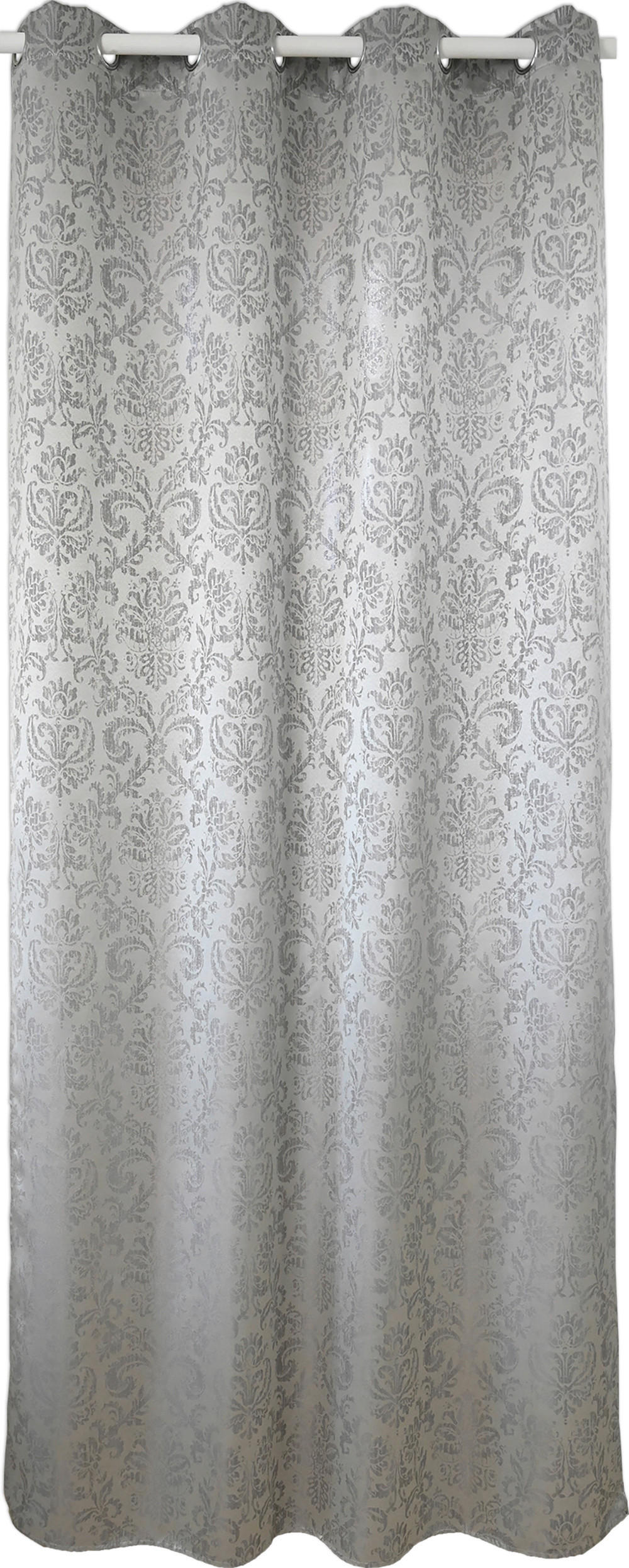 ÖSENSCHAL blickdicht 140/245 cm   - Grau, Design, Textil (140/245cm)