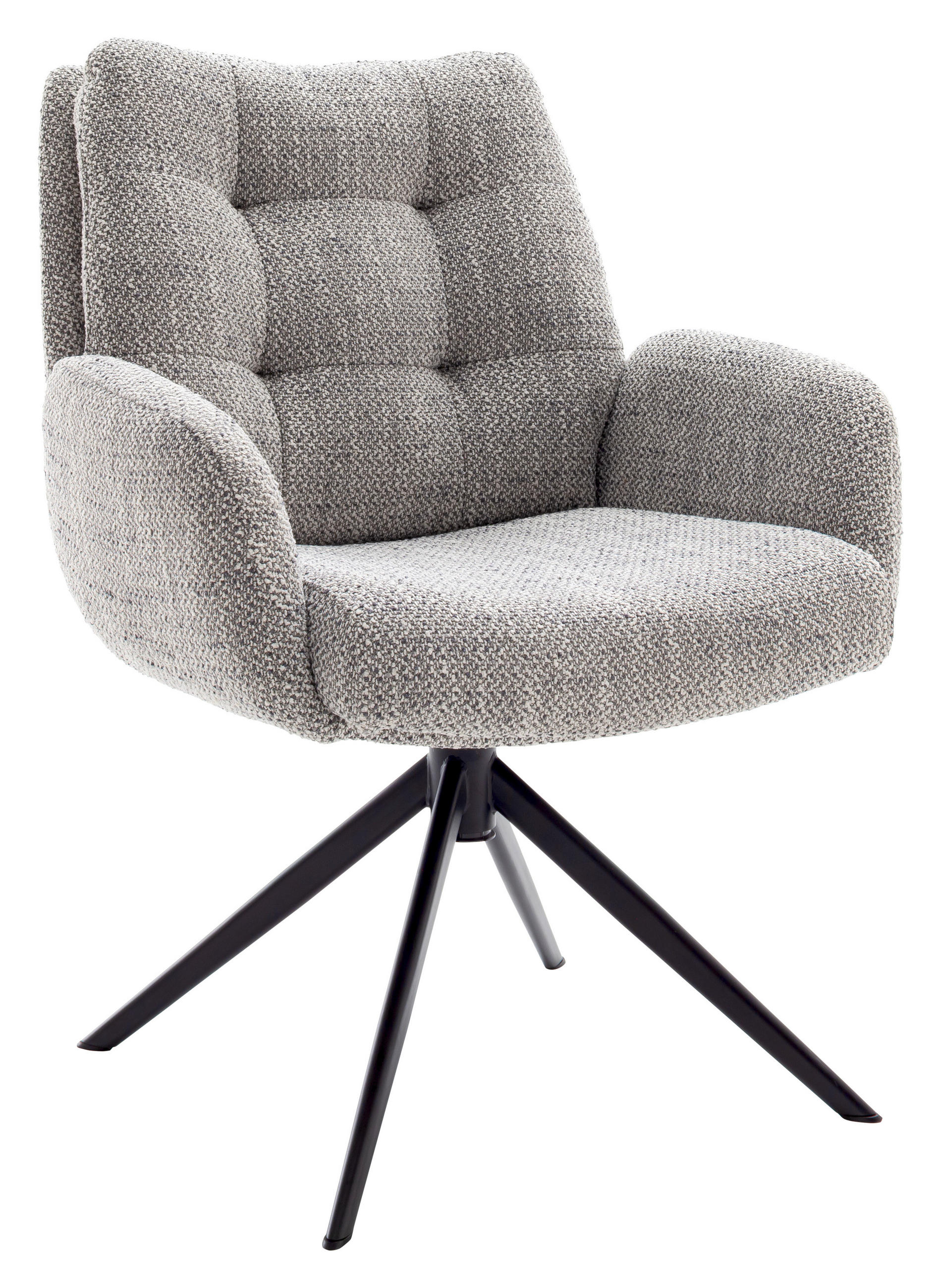 ARMLEHNSTUHL  in Stahl Webstoff  - Schwarz, Design, Textil/Metall (72/95/77cm) - Novel