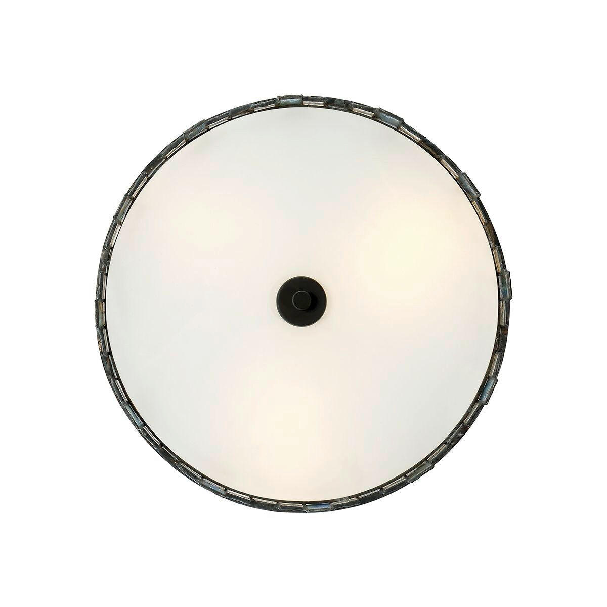 DECKENLEUCHTE Quoizel 16,5/35,6 cm  - Schwarz, Design, Glas/Metall (16,5/35,6cm) - Elstead Lighting