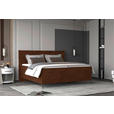 BOXSPRINGBETT 140/200 cm  in Braun  - Schwarz/Braun, KONVENTIONELL, Textil/Metall (140/200cm) - Esposa