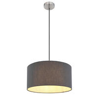 HÄNGELEUCHTE 40/140 cm    - Anthrazit/Opal, Konventionell, Kunststoff/Textil (40/140cm) - Globo