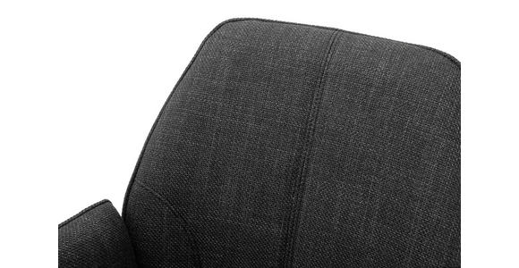 ARMLEHNSTUHL in Webstoff - Anthrazit/Schwarz, Design, Textil/Metall (59/87/61cm) - Carryhome