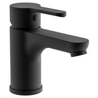 WASCHTISCHARMATUR 44106  - Schwarz, Basics, Metall (14,5/13/5cm) - Schütte