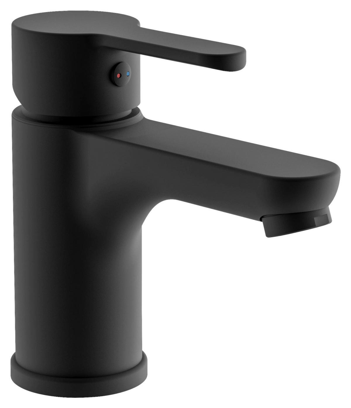 WASCHTISCHARMATUR 44106  - Schwarz, Basics, Metall (14,5/13/5cm) - Schütte