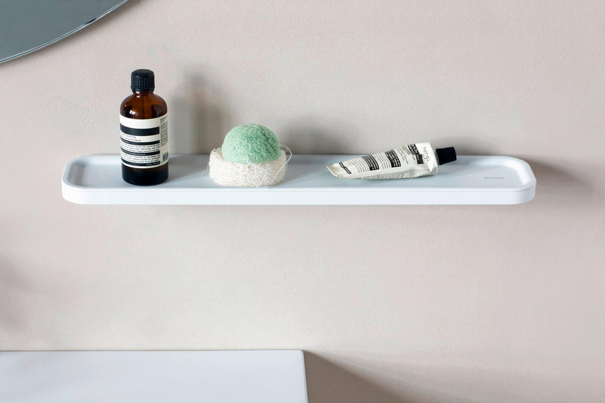 POLICA ZA KUPATILO  metal  - bela, Osnovno, metal (42.1/4.4/8.6cm) - Brabantia