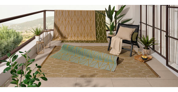 OUTDOORTEPPICH 123/180 cm Olea Creme, Beige  - Beige/Creme, Trend, Textil (123/180cm) - Dieter Knoll