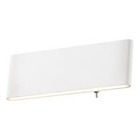 APLICĂ DE PERETE CU LED - alb, Basics, plastic/metal (22.5/8cm)