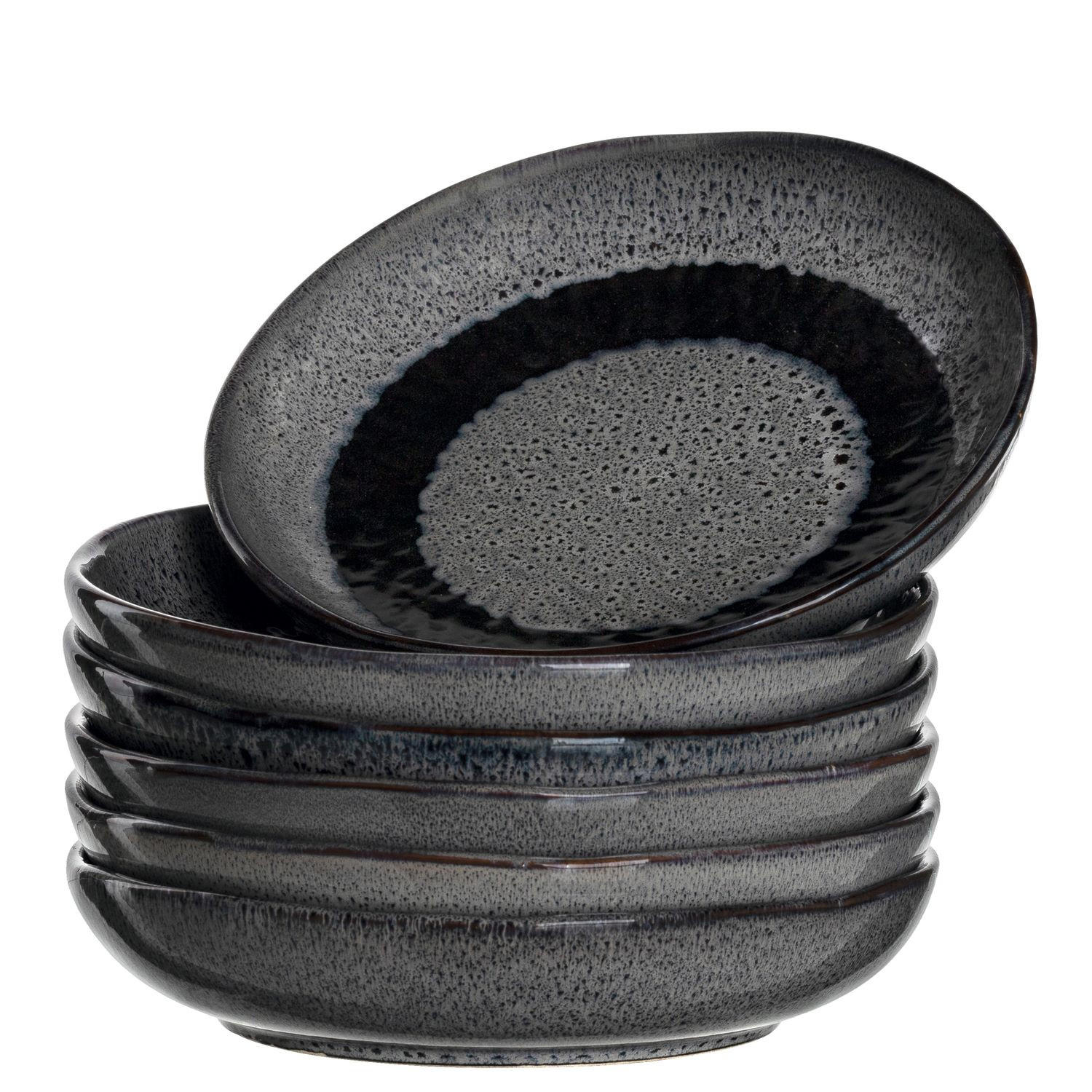 SUPPENTELLERSET Matera 6-teilig  - Anthrazit, LIFESTYLE, Keramik (21cm) - Leonardo