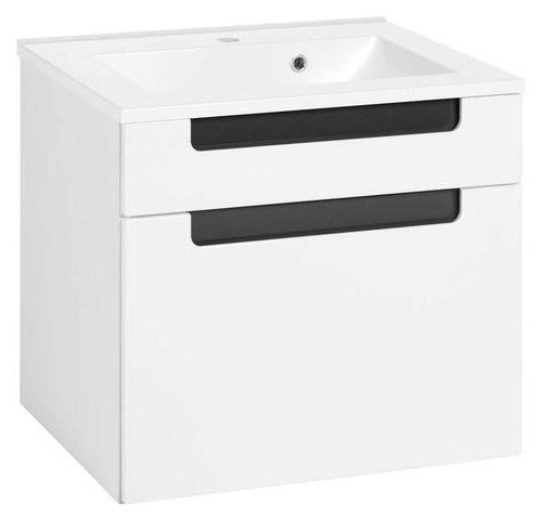 Waschbecken Mit Unterschrank Siena B: 60cm Weiß/anthrazit